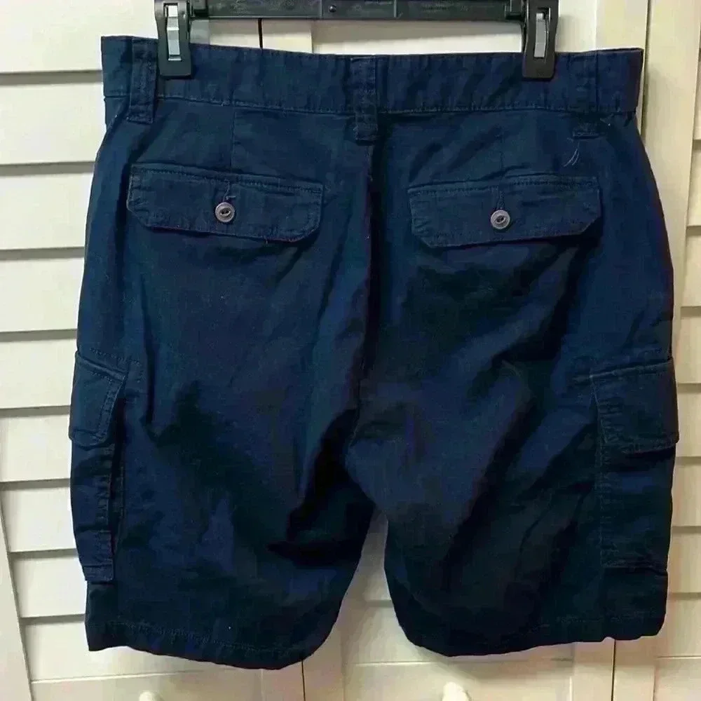 Nautica Cargo Shorts Size 32 Navy